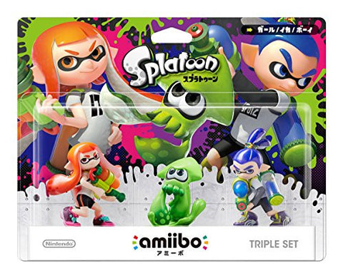 amiibo Splatoon Series Figure Triple Set (Girl / Ika / Boy)