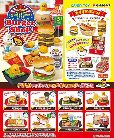 Gudetama - Gudetama Burger Shop - Miniature - Re-Ment Sanrio Series - 7 - Mega Burger Set (Re-Ment)