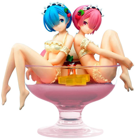 Re:Zero kara Hajimeru Isekai Seikatsu - Ram - Rem - Ichiban Kuji Re:Zero kara Hajimeru Isekai Seikatsu - Amaai Haru ga kita! Dore kara taberu? - Pudding à la Mode (Bandai Spirits)