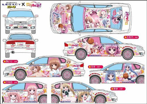Ro-Kyu-Bu! - Hakamada Hinata - Kashii Airi - Minato Tomoka - Misawa Maho - Nagatsuka Saki - Itasha - Ro-Kyu-Bu! Subaru Legacy B4 RSK - 1/24 - Subaru Legacy B4 RSK (Fujimi)