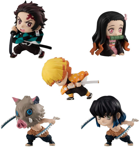 Kimetsu no Yaiba - Tanjirou - Nezuko - Zenitsu - Inosuke - Candy Toy - Kimetsu no Yaiba Adverge Motion (Bandai)