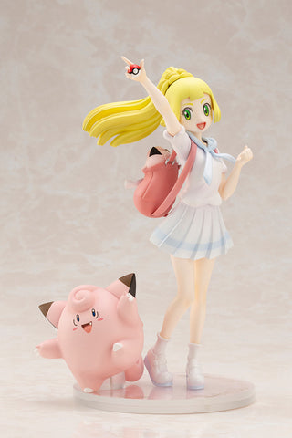 Pocket Monsters Ultra Moon - Pocket Monsters Ultra Sun - Lillie - Pippi - Pokémon Center Original Figure - 1/8 - Ganba ver. -2023 Re-release (Kotobukiya)