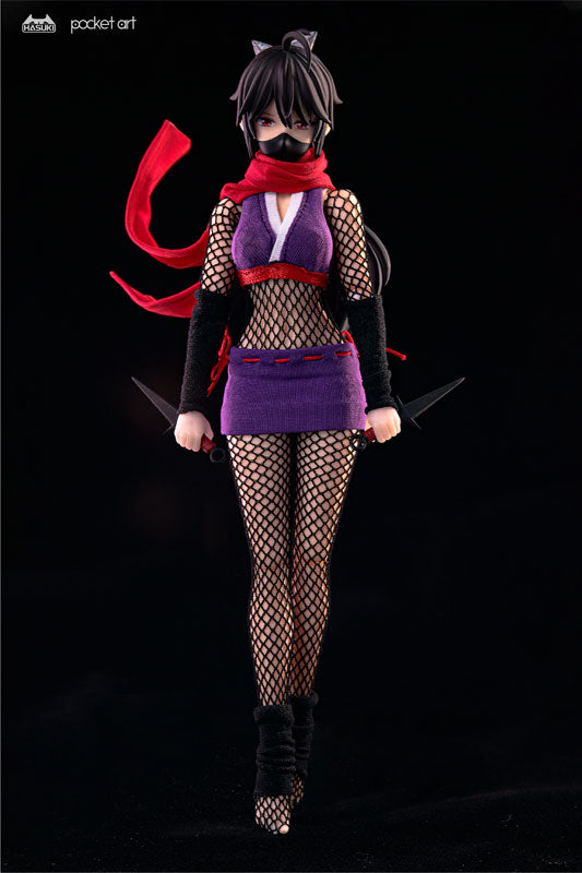 Pocket Art Series - PA002 - Female Ninja - Hagi - 1/12 (Hasuki 