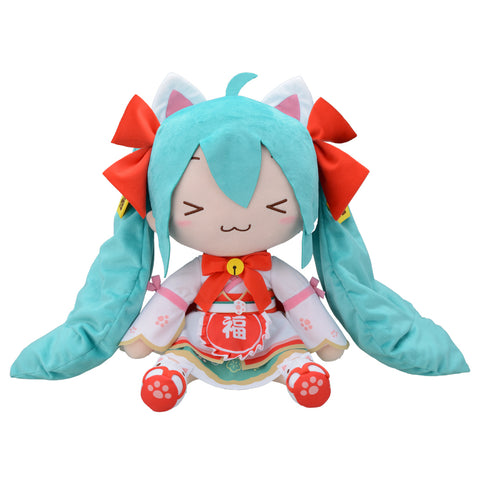 Vocaloid - Hatsune Miku - Fuwa Fuwa Nuigurumi - Maneki Miku, LL (SEGA)