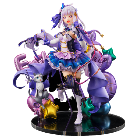 Re:Zero kara Hajimeru Isekai Seikatsu - Emilia - Puck - Shibuya Scramble Figure - 1/7 - Idol Ver (eStream)