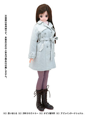 27cm Doll Wear Sophi Moda - Virnal Trench Coat / Misty Gray (DOLL ACCESSORY)