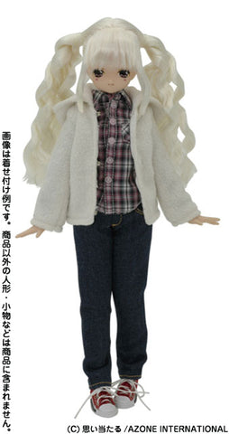 Doll Clothes - PureNeemo - PureNeemo S Size Costume - PureNeemo AngelicSigh - Angelic Sigh Fluffy Parka - 1/6 - Off White (Azone)