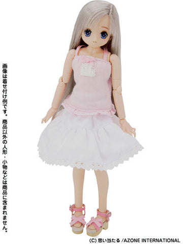 Doll Clothes - PureNeemo - PureNeemo XS Size Costume - Circular Skirt - 1/6 - White (Azone)