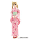 50cm Collection - Doll Clothes - Yukata Set -Dream of Morning Glory- - 1/3 - Pink ver. (Azone)