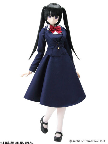 48/50cm Doll Wear - AZO2 Mission School Uniform Set / Navy (DOLL ACCESSORY)