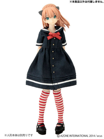 Picco Neemo Size "1/12 Picco D Short Sleeve Sailor One-piece Dress" / Navy (DOLL ACCESSORY)