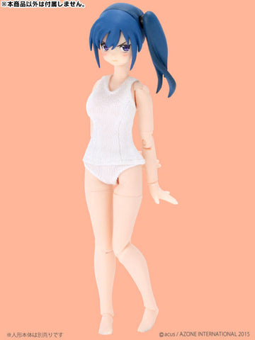 Picco Neemo Size 1/12 School Swimsuit / White (DOLL ACCESSORY)