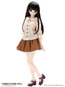 48cm/50cm Doll Wear - AZO2 Tunic Blouse & Skirt Set / Beige x Brown (DOLL ACCESSORY)