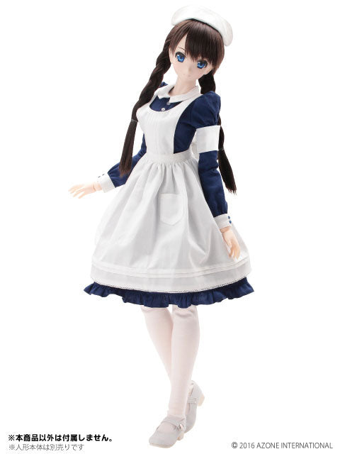 ANK doll｛213｝確認用 48cm/50cm Doll Wear - 50 Classical Nurse Set / White x Navy (DOLL