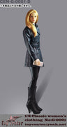 1/6 Classic Women's Leather Clothing Set: Navy (DOLL ACCESSORY)