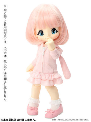 Doll Clothes - KIKIPOP! - Kinoko Planet - Lace & Ribbon Socks Set - White Beige (Azone)