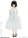 48cm/50cm Doll Wear - 50 BlackRavenClothing Spring Color One-piece Set / White x Sky Blue (DOLL ACCESSORY)