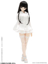 48cm/50cm Doll Wear - AZO2 Rabbit Ears Parka One-piece / White (DOLL ACCESSORY)