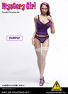 1/6 Female Character Set Mystery Girl Dress Purple (DOLL ACCESSORY)