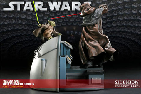 Star Wars VS. Diorama Series - Yoda VS Darth Sidious (Senate Duel)