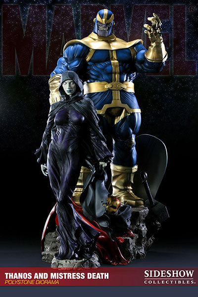 Marvel - Diorama Statue: Thanos & Mistress Death Complete Statue - Solaris  Japan