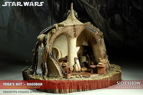 Star Wars 1/6 Scale Figure - Environments Of Star Wars Yoda's Dagobah Hut