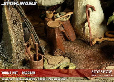 Star Wars 1/6 Scale Figure - Environments Of Star Wars Yoda's Dagobah Hut