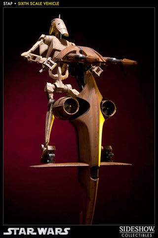 Star Wars 1/6 Scale Figure - Militaries Of Star Wars S.T.A.P. Vehicle (With Battle Droid)