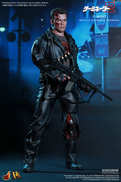 Movie Masterpiece DX - Terminator 2 1/6 Scale Figure T800 Battle