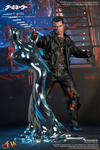 Movie Masterpiece DX - Terminator 2 1/6 Scale Figure T800 Battle 