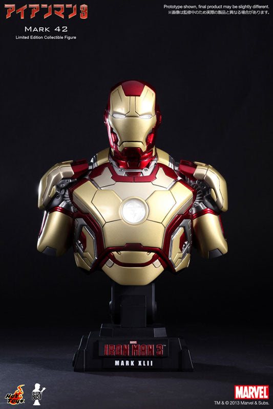 Hot Toys Bust Iron Man 3 1/4 Bust - Iron Man Mark 42 - Solaris Japan