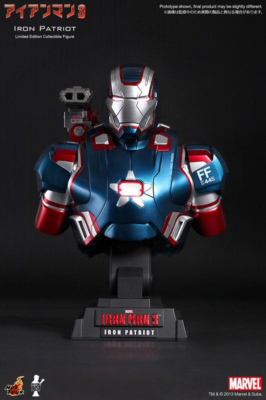 Hot Toys Bust - 1/4 Scale Collectible: Iron Man 3 - Iron Patriot 