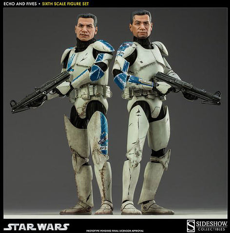 Star Wars 1/6 Scale Figure - Militaries of Star Wars Clone Trooper/ Echo & Fives