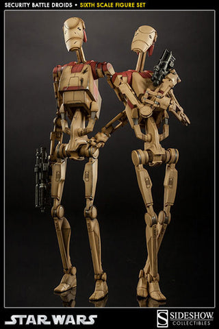 "Star Wars" 1/6 Scale Fully Poseable Figure Militaries Of Star Wars Security Battle Droid (Set Of 2)