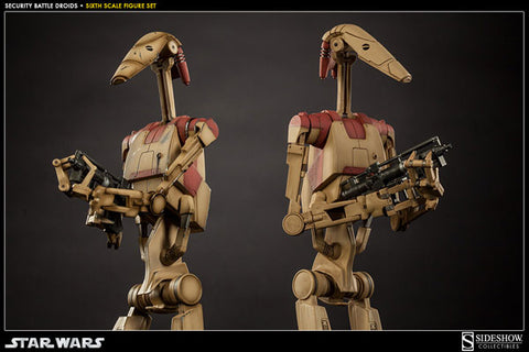 "Star Wars" 1/6 Scale Fully Poseable Figure Militaries Of Star Wars Security Battle Droid (Set Of 2)