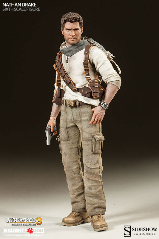 Uncharted 3 Nathan Drake フィギュア Uncharted 3: Drake's Deception 12 Inch Action Figure - Nathan