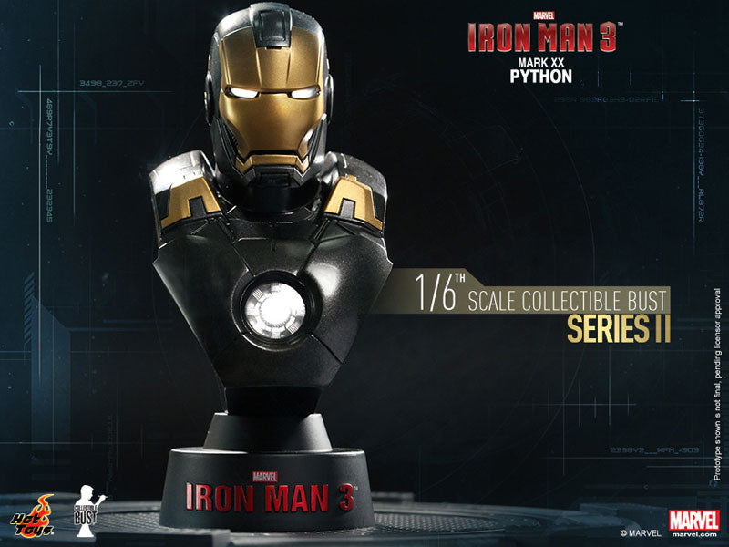 Hot Toys Bust - Iron Man 3 1/6 Scale Bust Iron Man Mark 20 (Python
