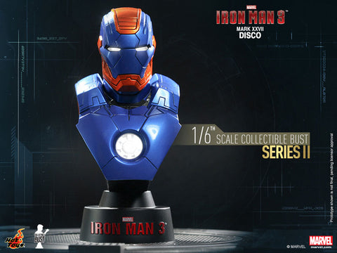 Hot Toys Bust - Iron Man 3 1/6 Scale Bust Iron Man Mark 27 (Disco)