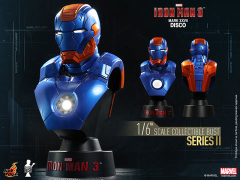 Hot Toys Bust - Iron Man 3 1/6 Scale Bust Iron Man Mark 27 (Disco)　