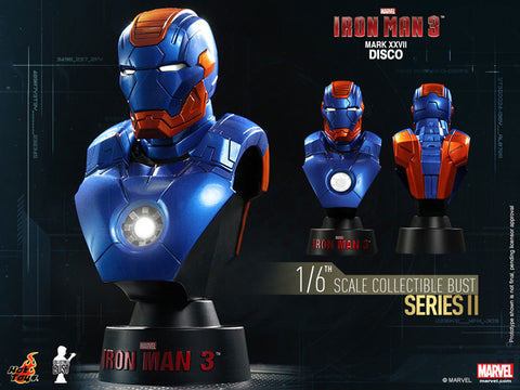 Hot Toys Bust - Iron Man 3 1/6 Scale Bust Iron Man Mark 27 (Disco)