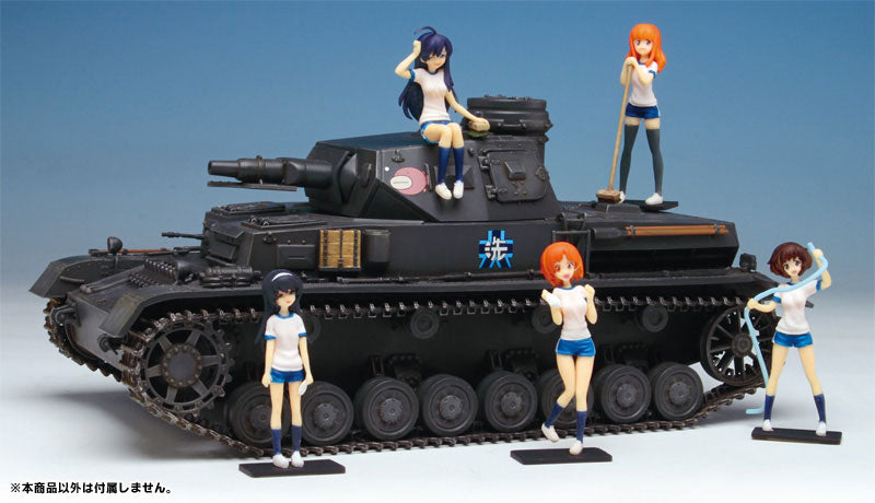 1/35 Girls und Panzer Ankou Team Figure Set Osouji Version desu! Unpainted Kit(Tentative Pre-order)