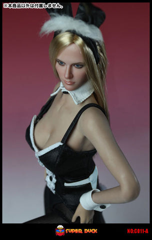 1/6 Scale Outfit Set Bunny Girl Black (C011-A) (DOLL ACCESSORY)