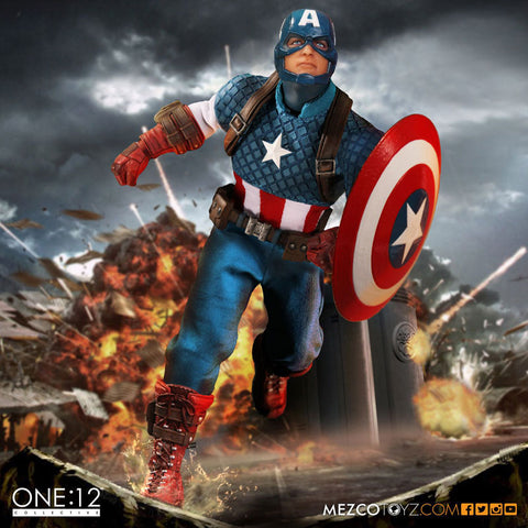 ONE:12 Collectible Marvel Universe - Captain America 1/12 Action Figure