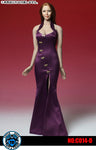 1/6 Cheongsam Dress Set Purple (DOLL ACCESSORY)