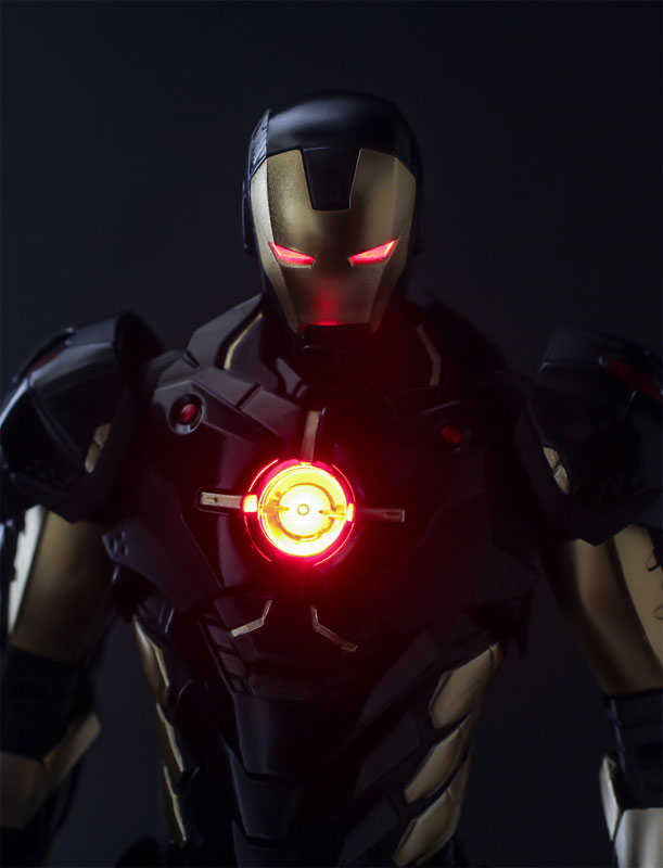 iron man black and gold armor