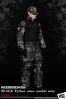 1/6 Black Python Camo Combat Suit Set (DOLL ACCESSORY)