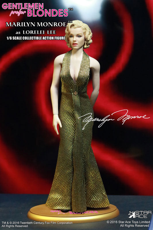 My Favorite Legend Series 1/6 Marilyn Monroe Lorelei Lee Gold Dress Ve