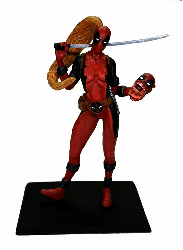 Deadpool - Lady Deadpool with Headpool 1/32 Metal Miniature
