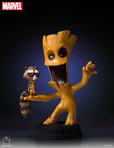 "Marvel Comics" Mini Statue: Groot & Rocket