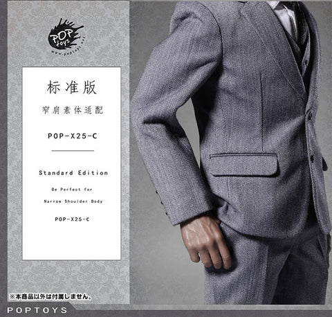 1/6 Men's Suit Set / Gray (DOLL ACCESSORY)